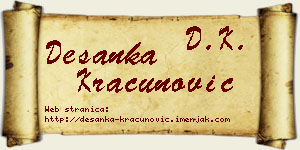 Desanka Kračunović vizit kartica